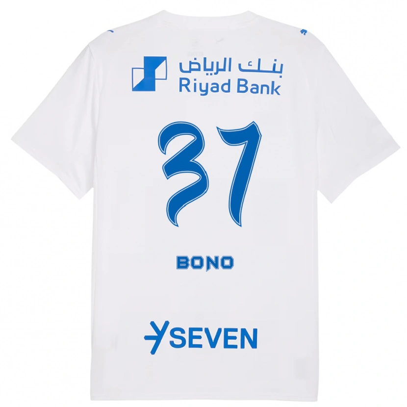 Danxen Men Bono #37 White Blue Away Jersey 2025/26 T-Shirt