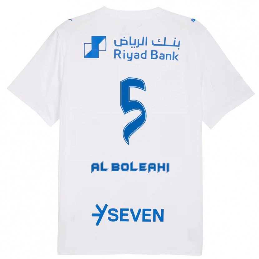 Danxen Men Ali Al-Bulayhi #5 White Blue Away Jersey 2025/26 T-Shirt