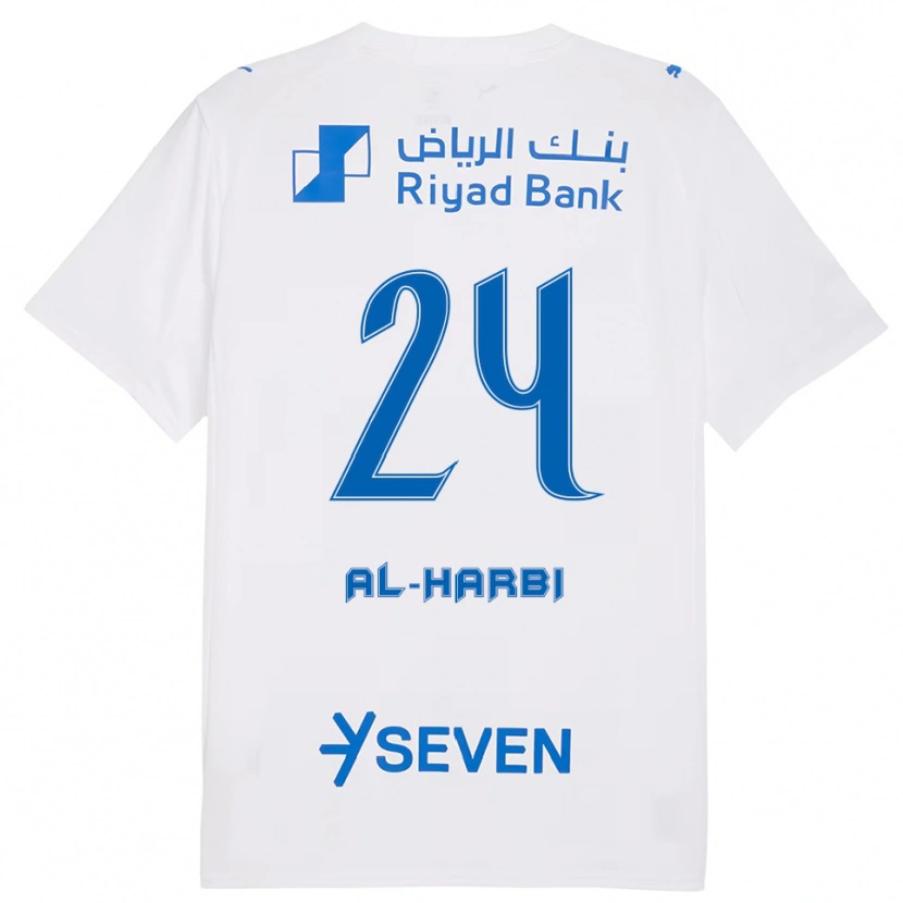 Danxen Men Moteb Al-Harbi #24 White Blue Away Jersey 2025/26 T-Shirt
