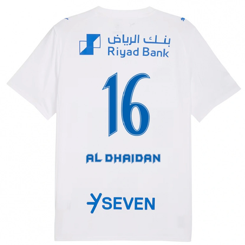 Danxen Men Nadia Al-Dhaidan #16 White Blue Away Jersey 2025/26 T-Shirt