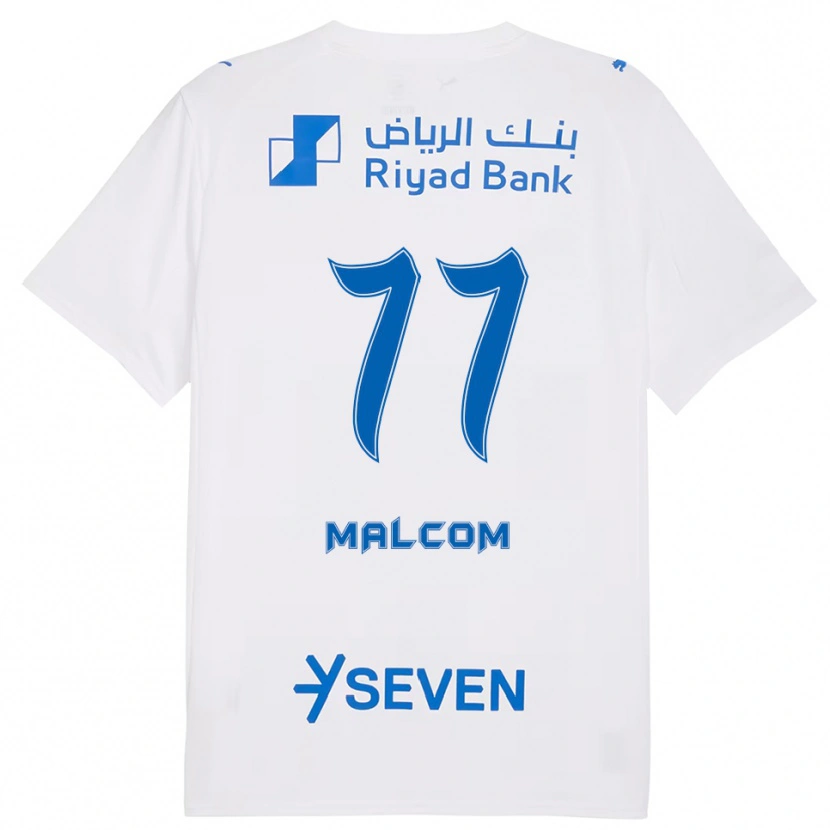 Danxen Men Malcom #77 White Blue Away Jersey 2025/26 T-Shirt