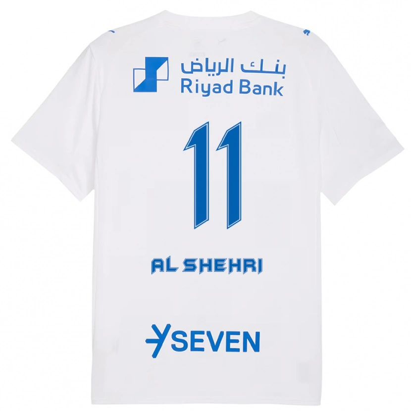 Danxen Men Saleh Al-Shehri #11 White Blue Away Jersey 2025/26 T-Shirt