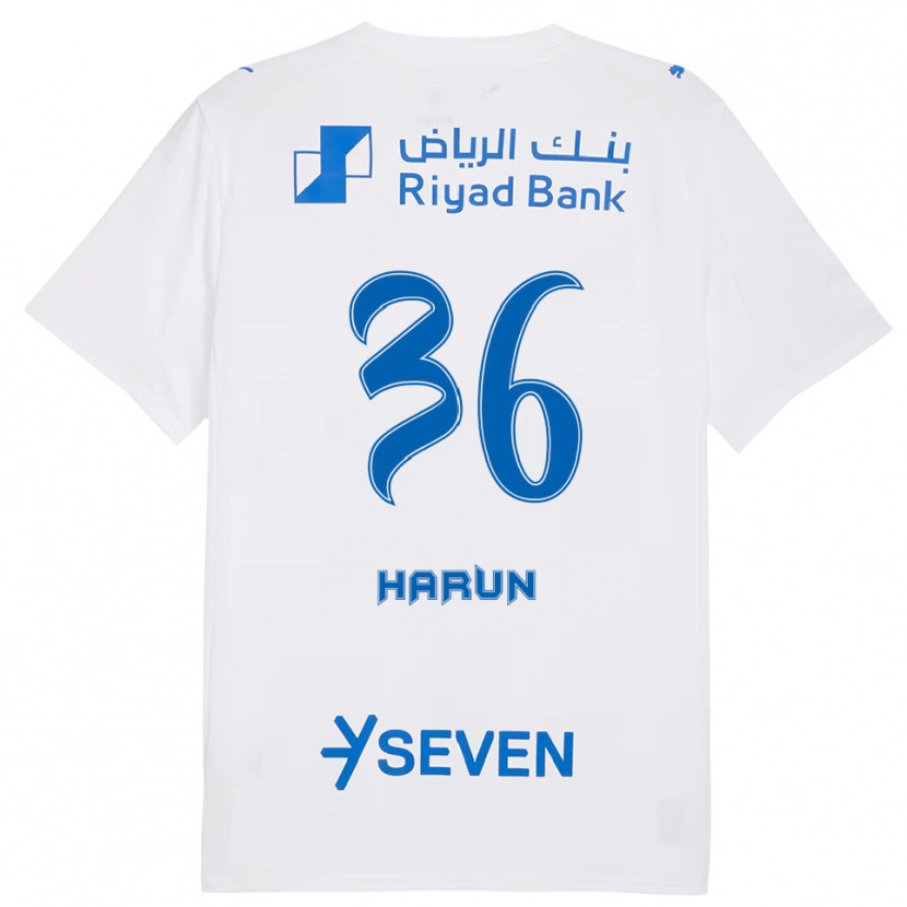 Danxen Men Saud Haroun #36 White Blue Away Jersey 2025/26 T-Shirt
