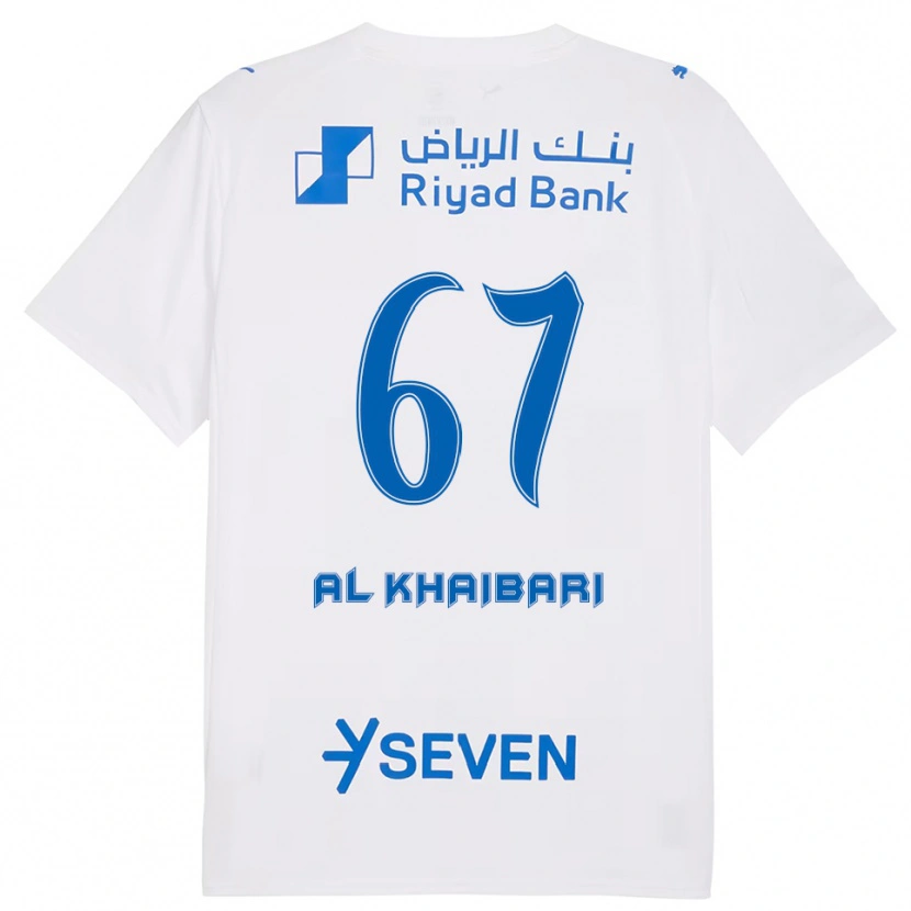 Danxen Men Mohammed Al-Khaibari #67 White Blue Away Jersey 2025/26 T-Shirt