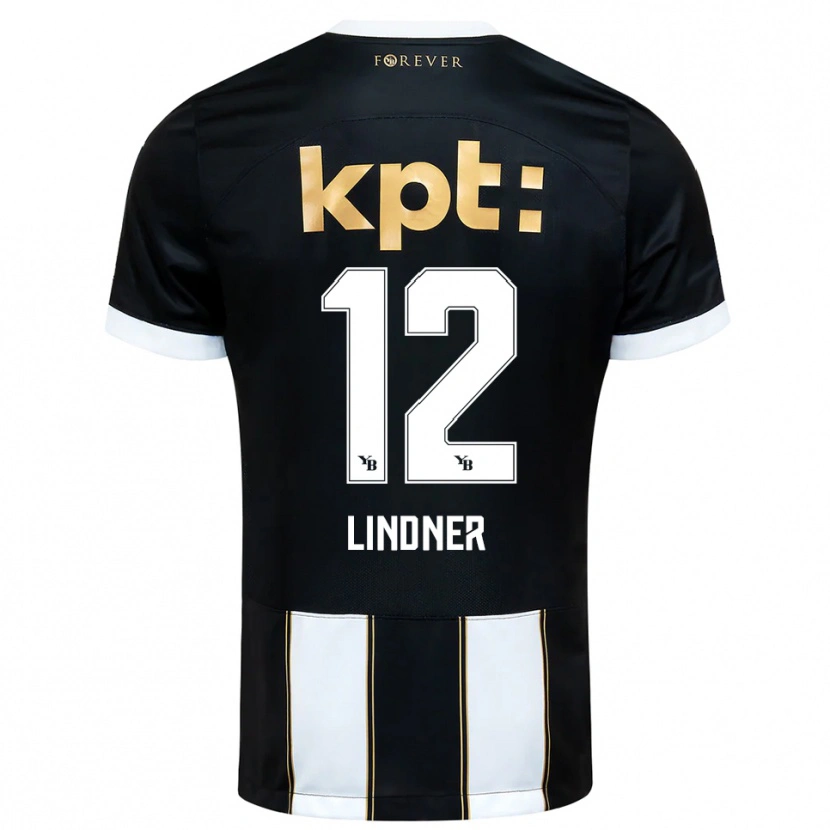 Danxen Men Heinz Lindner #12 Black White Away Jersey 2025/26 T-Shirt
