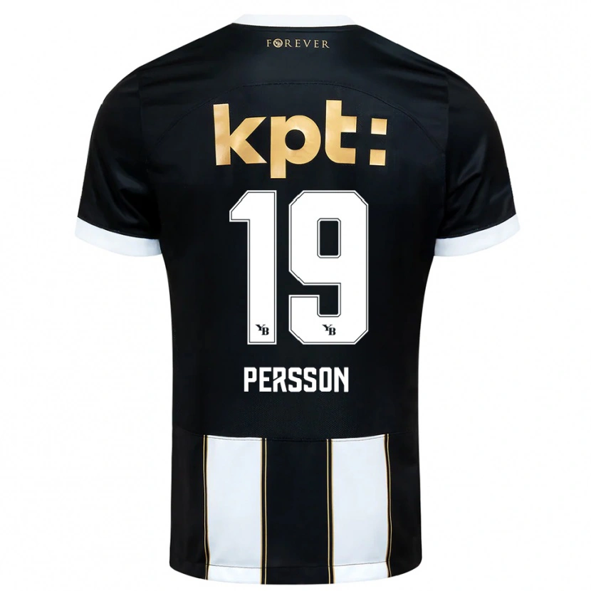 Danxen Men Noah Persson #19 Black White Away Jersey 2025/26 T-Shirt