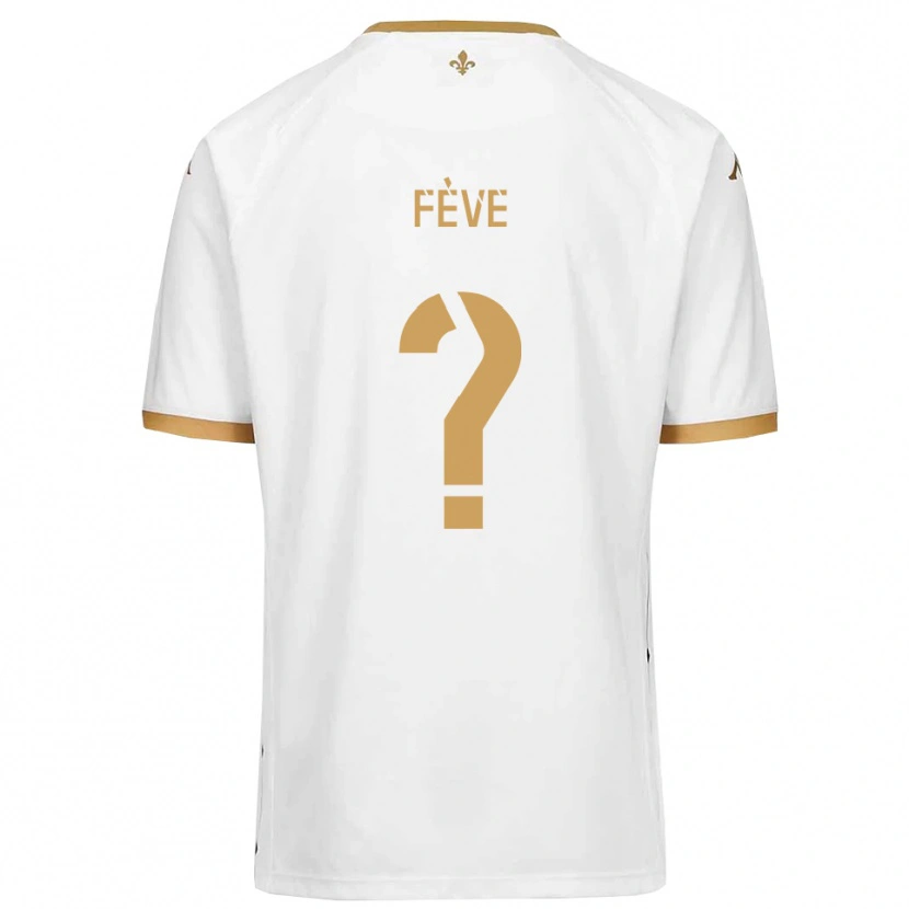 Danxen Men Lino Fève #0 White Gold Away Jersey 2025/26 T-Shirt