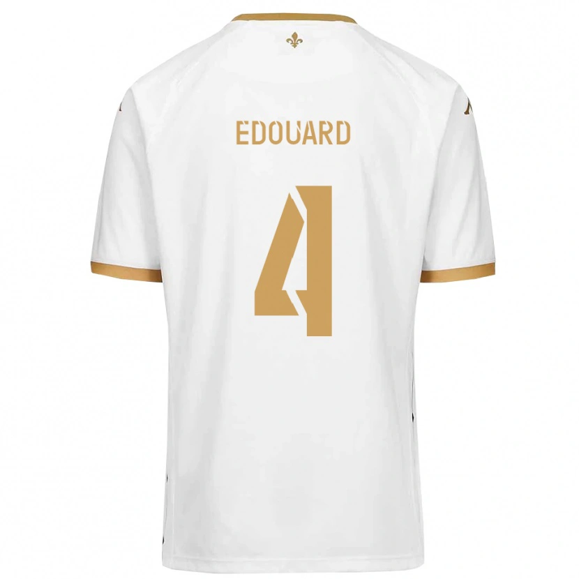 Danxen Men Paul Edouard #4 White Gold Away Jersey 2025/26 T-Shirt