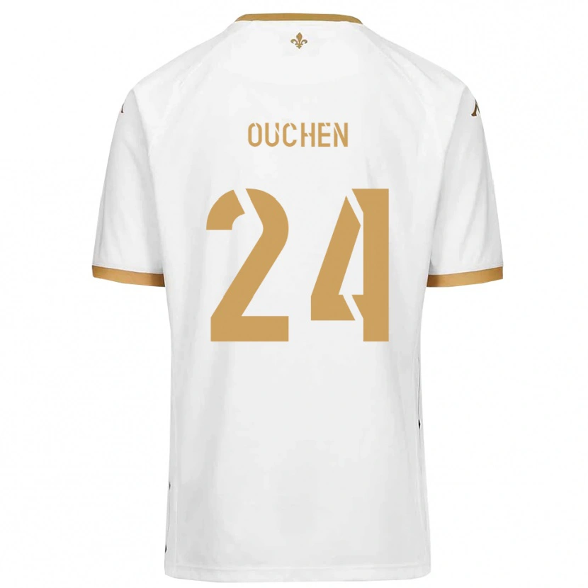 Danxen Men Ali Ouchen #24 White Gold Away Jersey 2025/26 T-Shirt