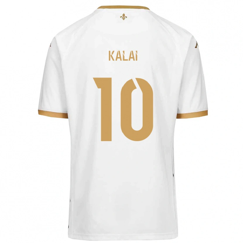 Danxen Men Jawed Kalai #10 White Gold Away Jersey 2025/26 T-Shirt