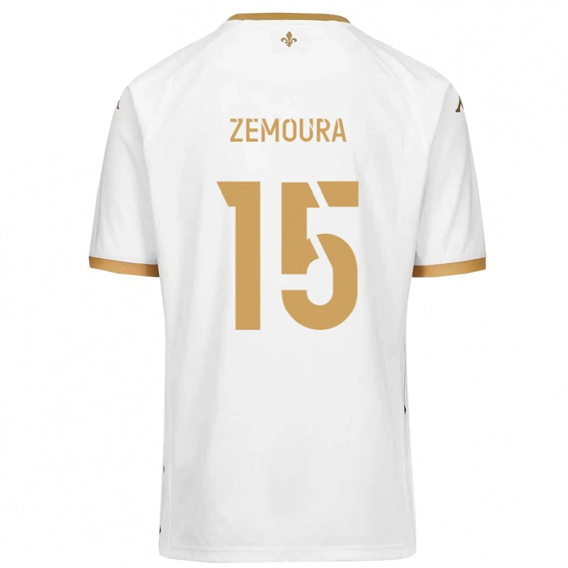 Danxen Men Yohan Zemoura #15 White Gold Away Jersey 2025/26 T-Shirt