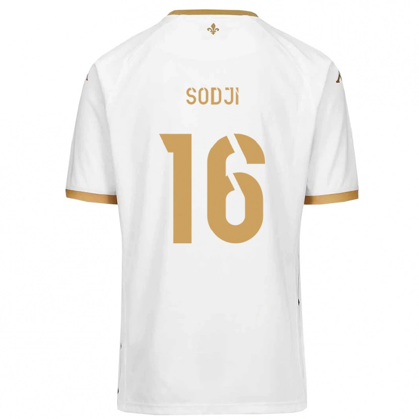 Danxen Men Alexandre Sodji #16 White Gold Away Jersey 2025/26 T-Shirt