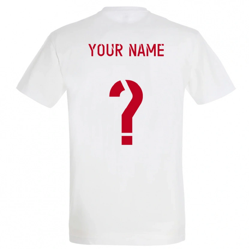 Danxen Men Your Name #0 White Red Yellow Away Jersey 2025/26 T-Shirt