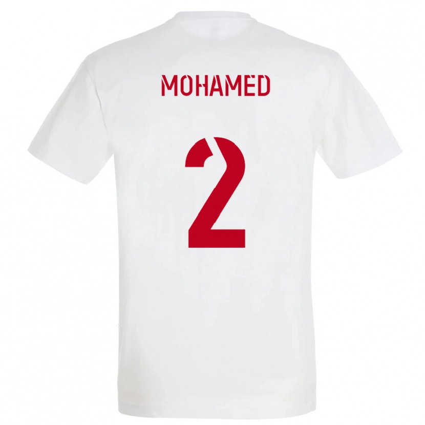 Danxen Men Yanis Mohamed #2 White Red Yellow Away Jersey 2025/26 T-Shirt