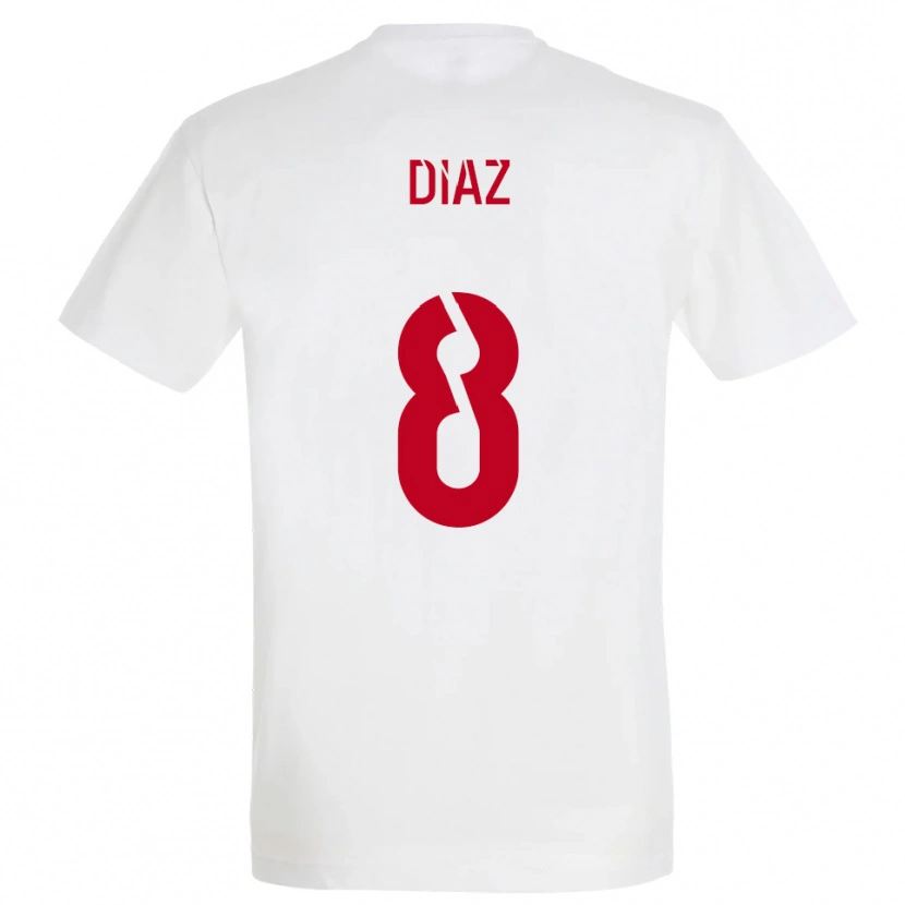 Danxen Men Ryan Diaz #8 White Red Yellow Away Jersey 2025/26 T-Shirt