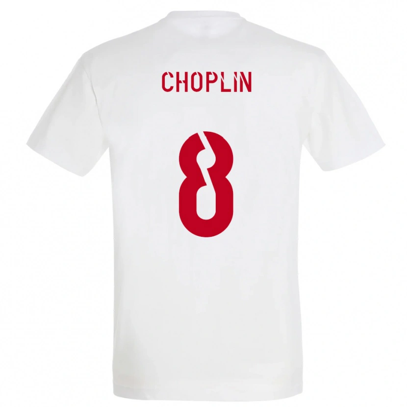 Danxen Men Romain Choplin #8 White Red Yellow Away Jersey 2025/26 T-Shirt