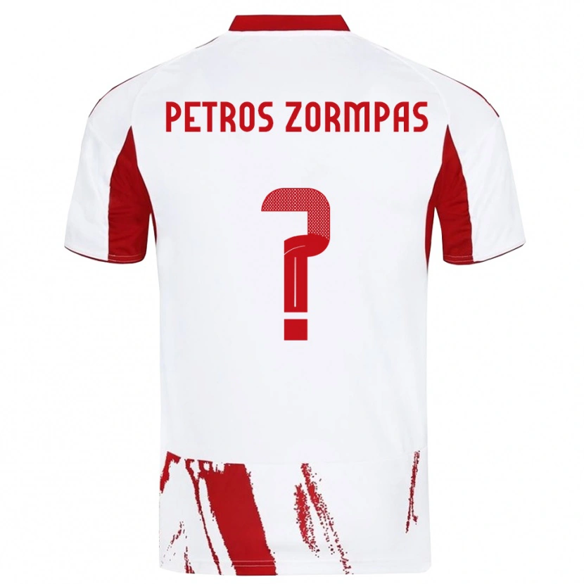 Danxen Men Spyridon Petros Zormpas #0 White Red Away Jersey 2025/26 T-Shirt