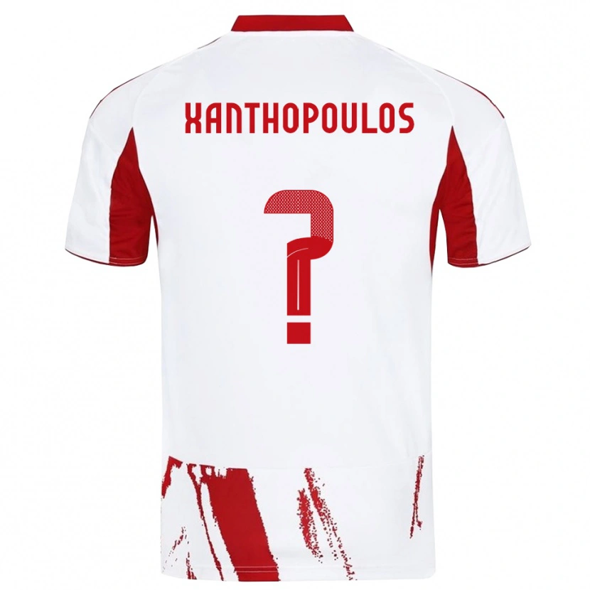 Danxen Men Giannis Xanthopoulos #0 White Red Away Jersey 2025/26 T-Shirt