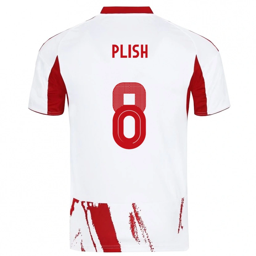 Danxen Men Konstantin Plish #8 White Red Away Jersey 2025/26 T-Shirt
