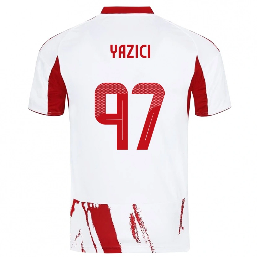 Danxen Men Yusuf Yazıcı #97 White Red Away Jersey 2025/26 T-Shirt