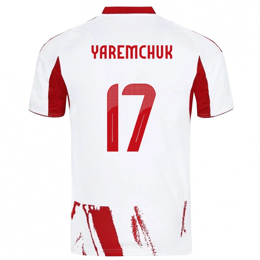 Danxen Men Roman Yaremchuk #17 White Red Away Jersey 2025/26 T-Shirt