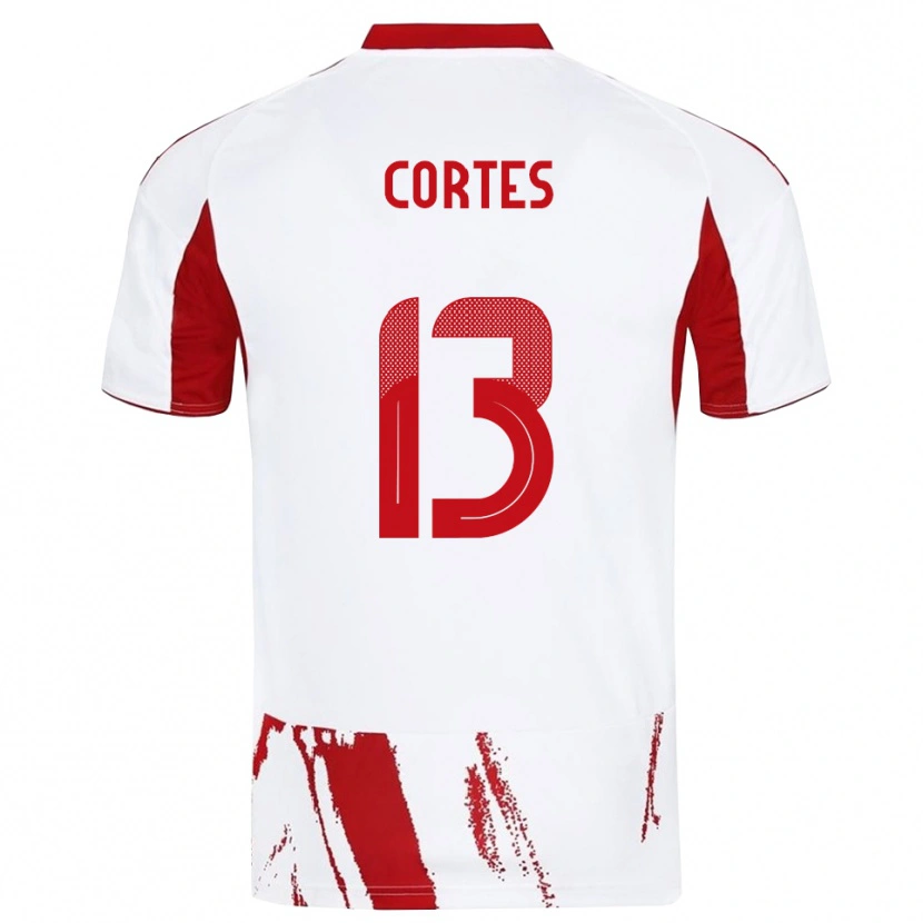 Danxen Men Ethan Cortes #13 White Red Away Jersey 2025/26 T-Shirt