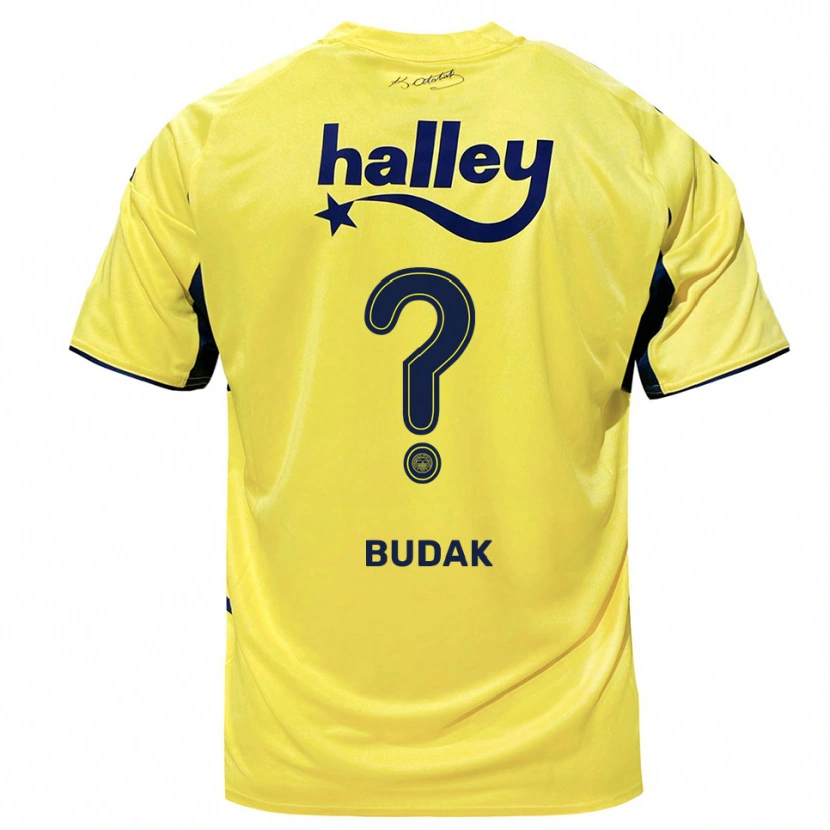 Danxen Men Enis Budak #0 Yellow Navy Away Jersey 2025/26 T-Shirt