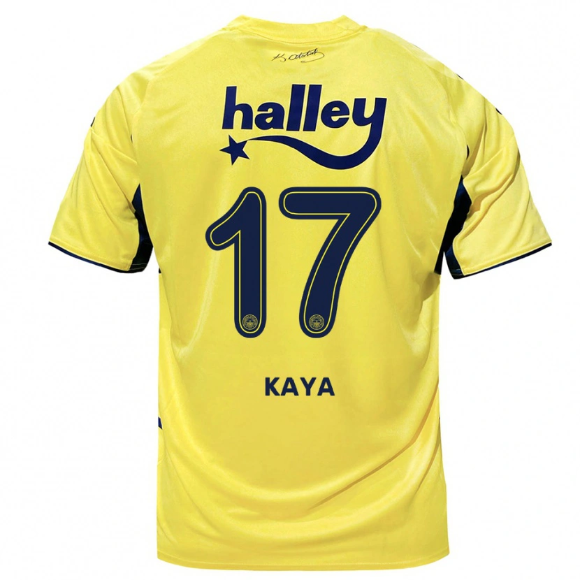 Danxen Men İpek Kaya #17 Yellow Navy Away Jersey 2025/26 T-Shirt