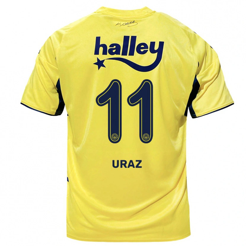 Danxen Men Yağmur Uraz #11 Yellow Navy Away Jersey 2025/26 T-Shirt