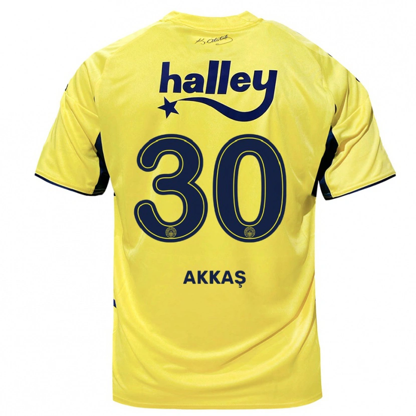 Danxen Men Arda Akkaş #30 Yellow Navy Away Jersey 2025/26 T-Shirt