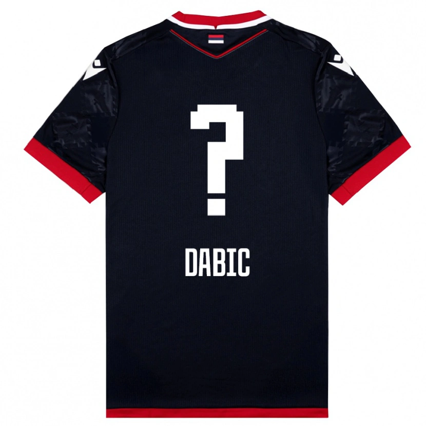 Danxen Men Stefan Dabic #0 Black Red Away Jersey 2025/26 T-Shirt