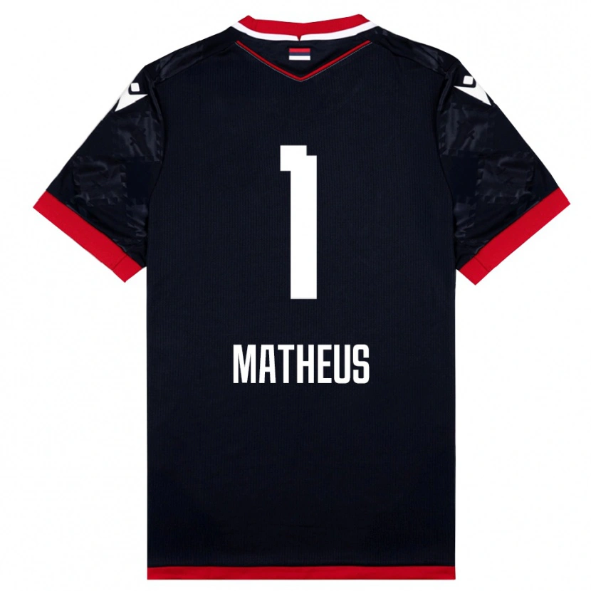 Danxen Men Matheus #1 Black Red Away Jersey 2025/26 T-Shirt