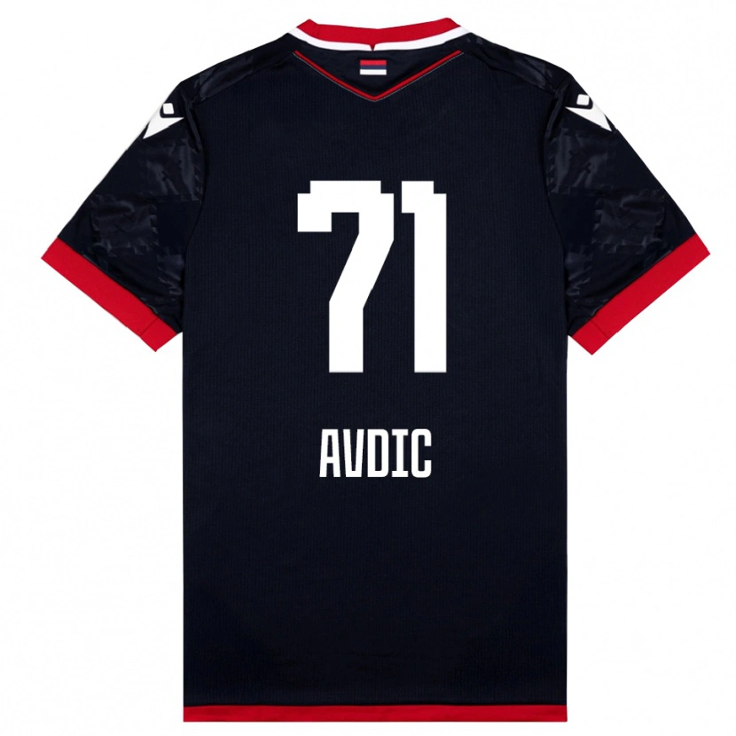Danxen Men Adem Avdic #71 Black Red Away Jersey 2025/26 T-Shirt