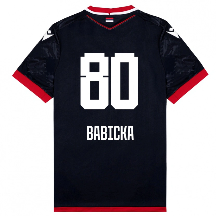 Danxen Men Shavy Babicka #80 Black Red Away Jersey 2025/26 T-Shirt