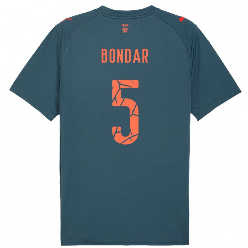 Danxen Men Valeriy Bondar #5 Navy Red Away Jersey 2025/26 T-Shirt