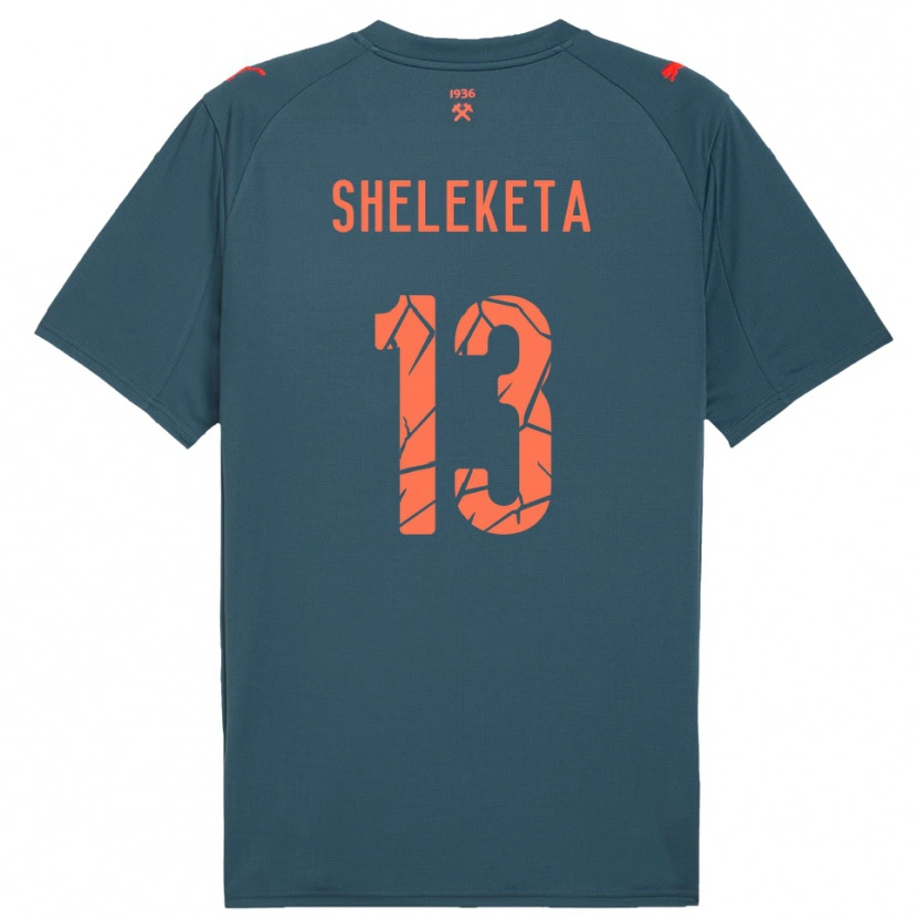Danxen Men Mykyta Sheleketa #13 Navy Red Away Jersey 2025/26 T-Shirt