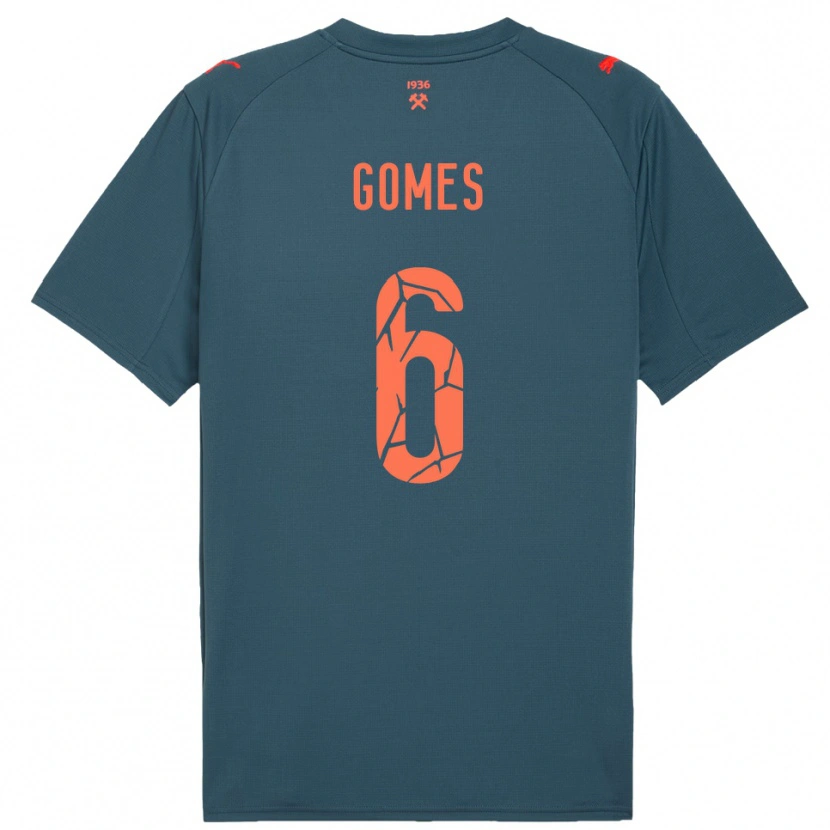 Danxen Men Marlon Gomes #6 Navy Red Away Jersey 2025/26 T-Shirt
