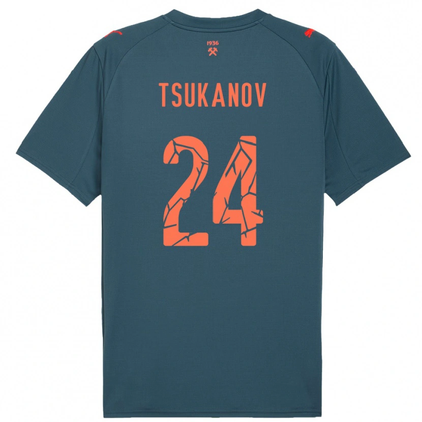 Danxen Men Viktor Tsukanov #24 Navy Red Away Jersey 2025/26 T-Shirt