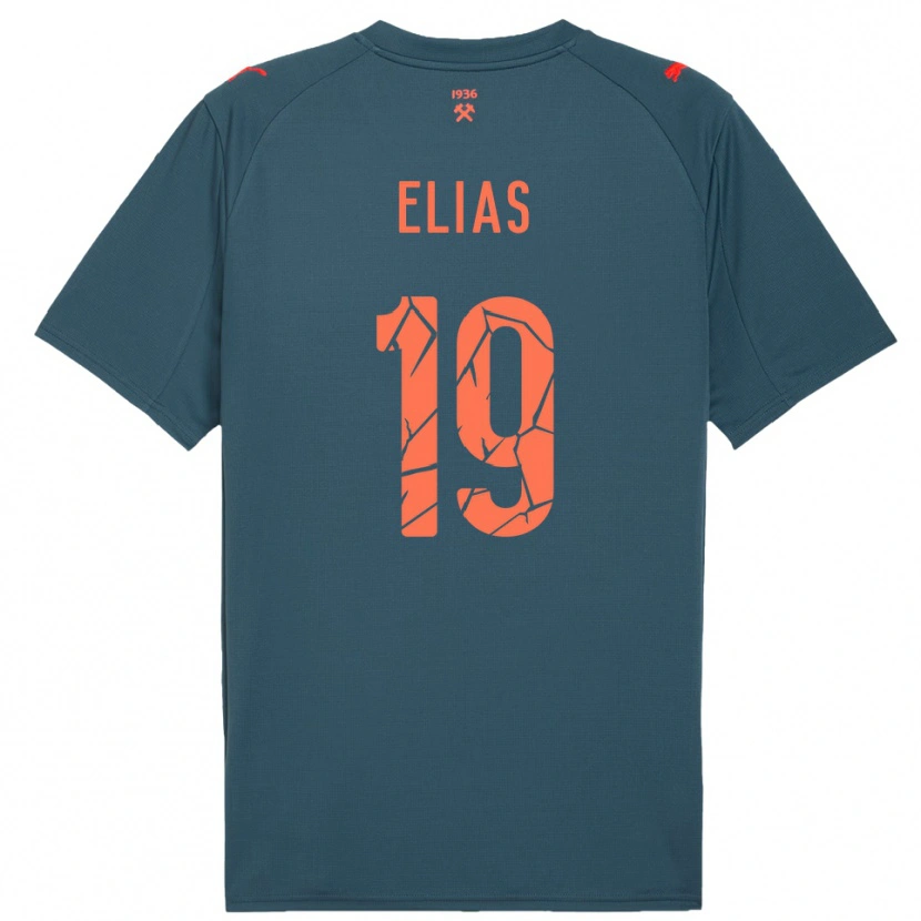 Danxen Men Kauã Elias #19 Navy Red Away Jersey 2025/26 T-Shirt