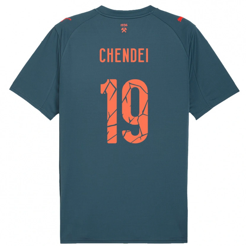 Danxen Men Nataliia Chendei #19 Navy Red Away Jersey 2025/26 T-Shirt