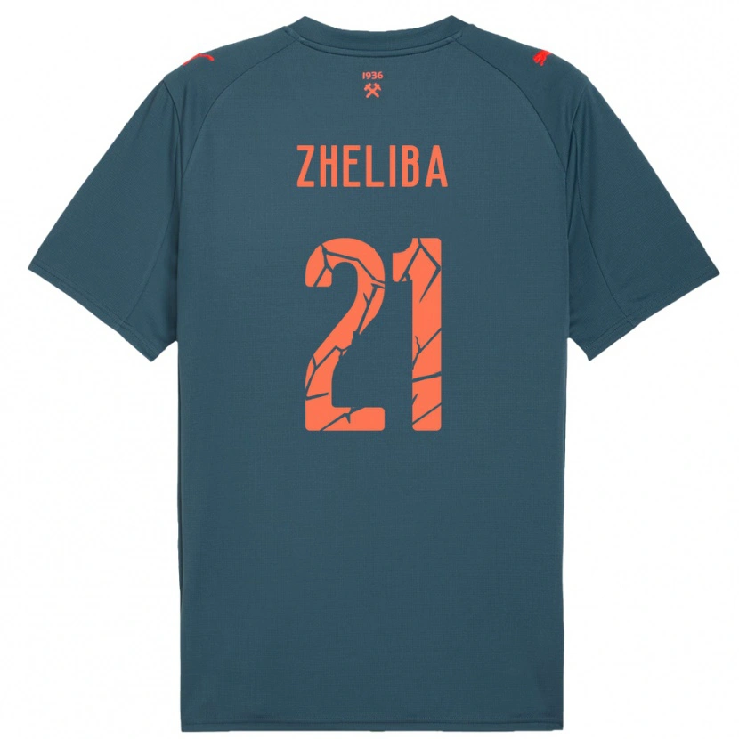 Danxen Men Yan Zheliba #21 Navy Red Away Jersey 2025/26 T-Shirt