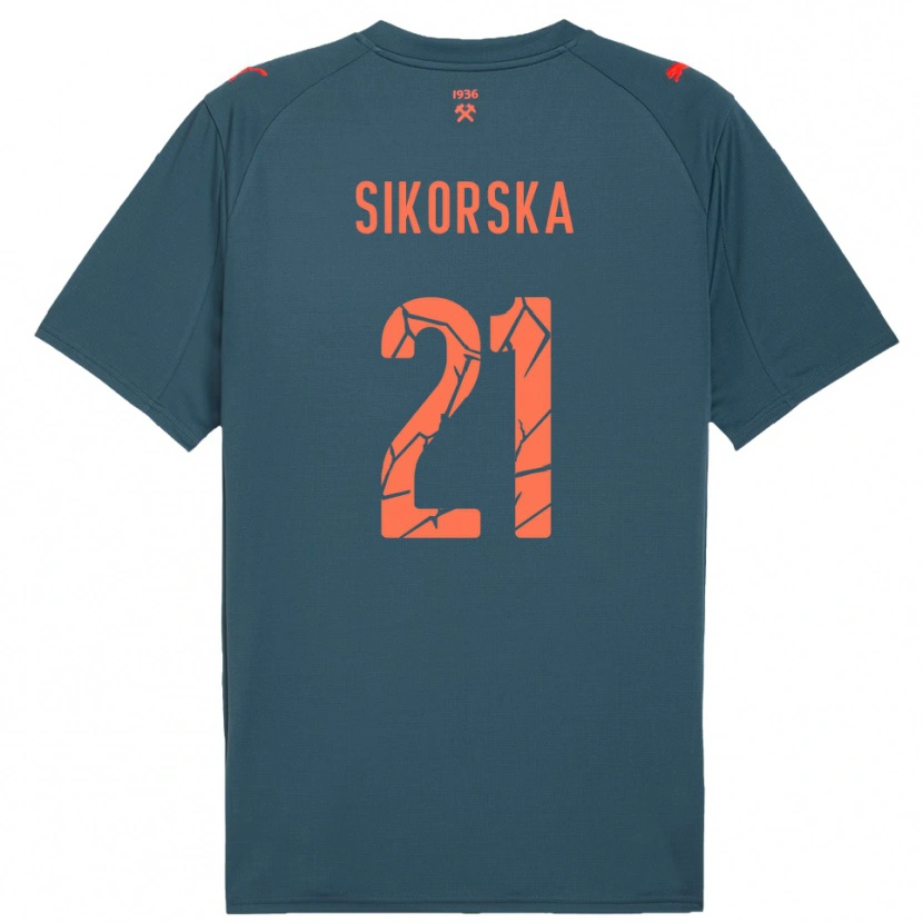 Danxen Men Anastasiia Sikorska #21 Navy Red Away Jersey 2025/26 T-Shirt