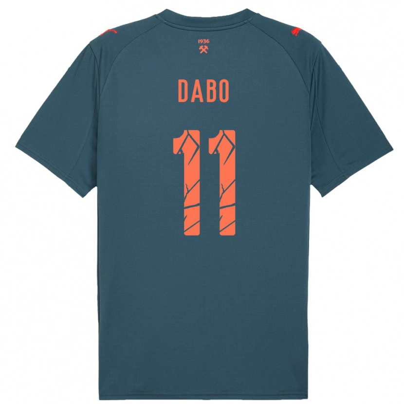 Danxen Men Ibrahima Dabo #11 Navy Red Away Jersey 2025/26 T-Shirt