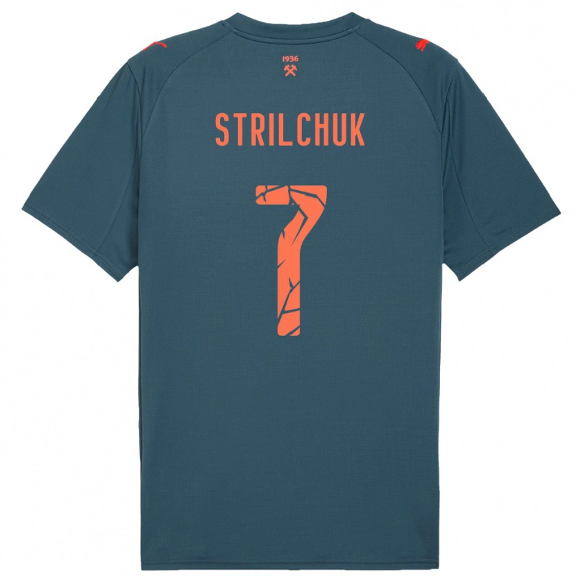Danxen Men Dmytro Strilchuk #7 Navy Red Away Jersey 2025/26 T-Shirt