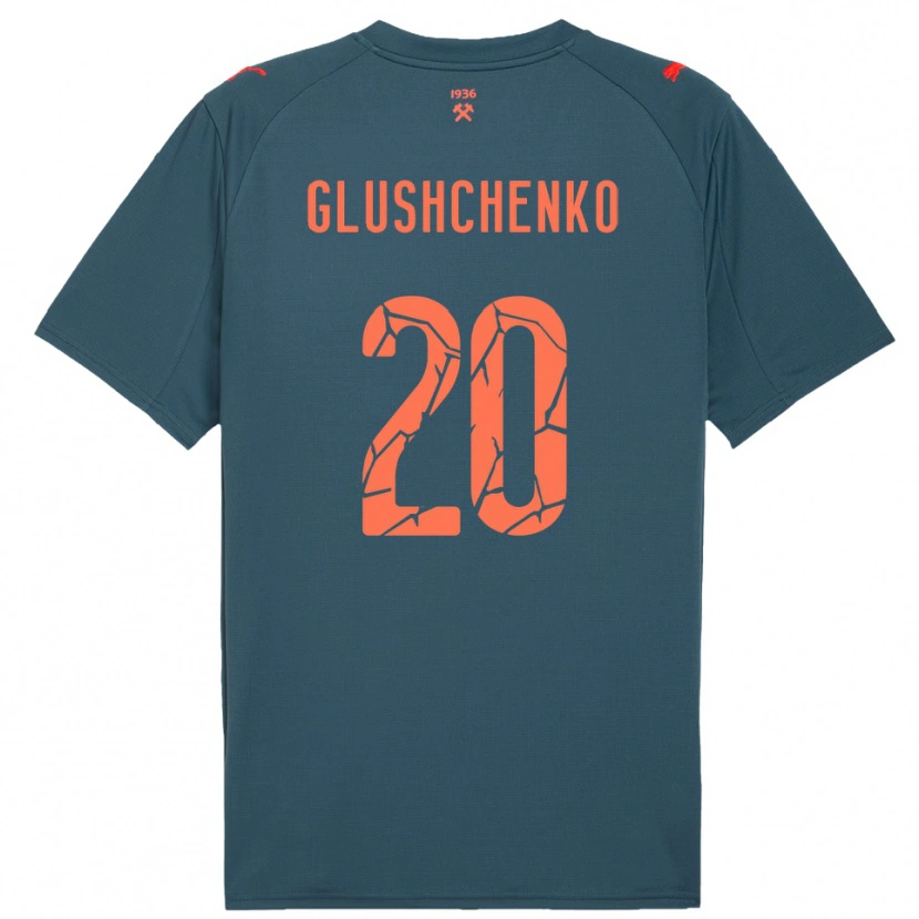 Danxen Men Anton Glushchenko #20 Navy Red Away Jersey 2025/26 T-Shirt