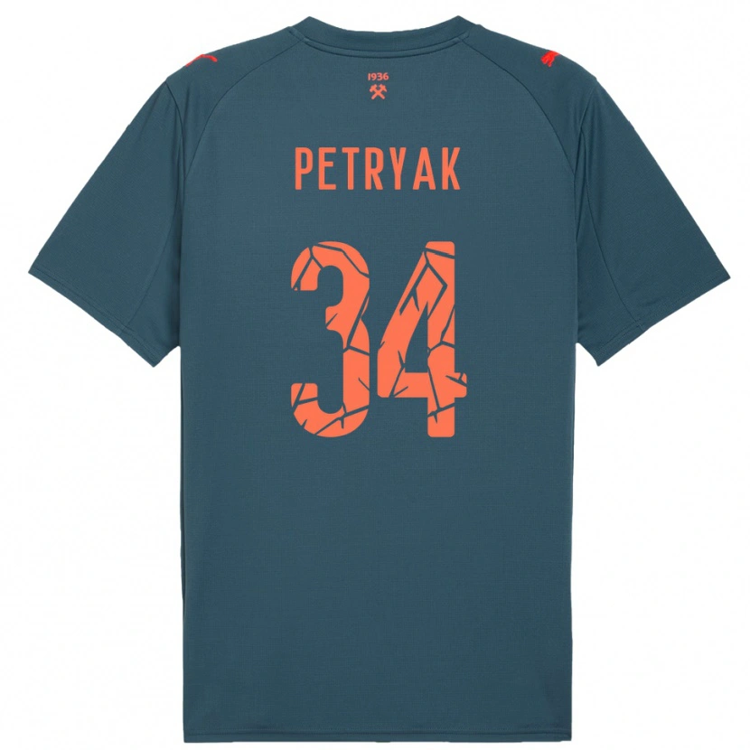 Danxen Men Ivan Petryak #34 Navy Red Away Jersey 2025/26 T-Shirt