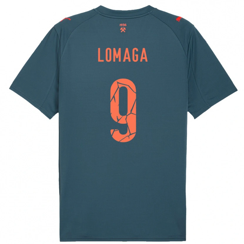 Danxen Men Oleksandr Lomaga #9 Navy Red Away Jersey 2025/26 T-Shirt