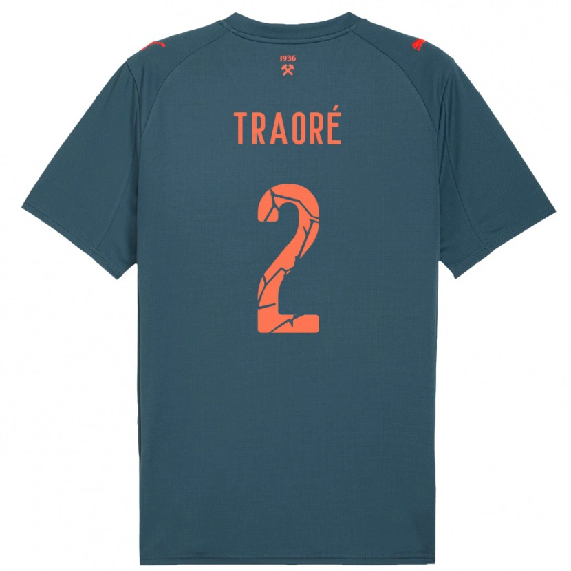 Danxen Men Lassina Traoré #2 Navy Red Away Jersey 2025/26 T-Shirt