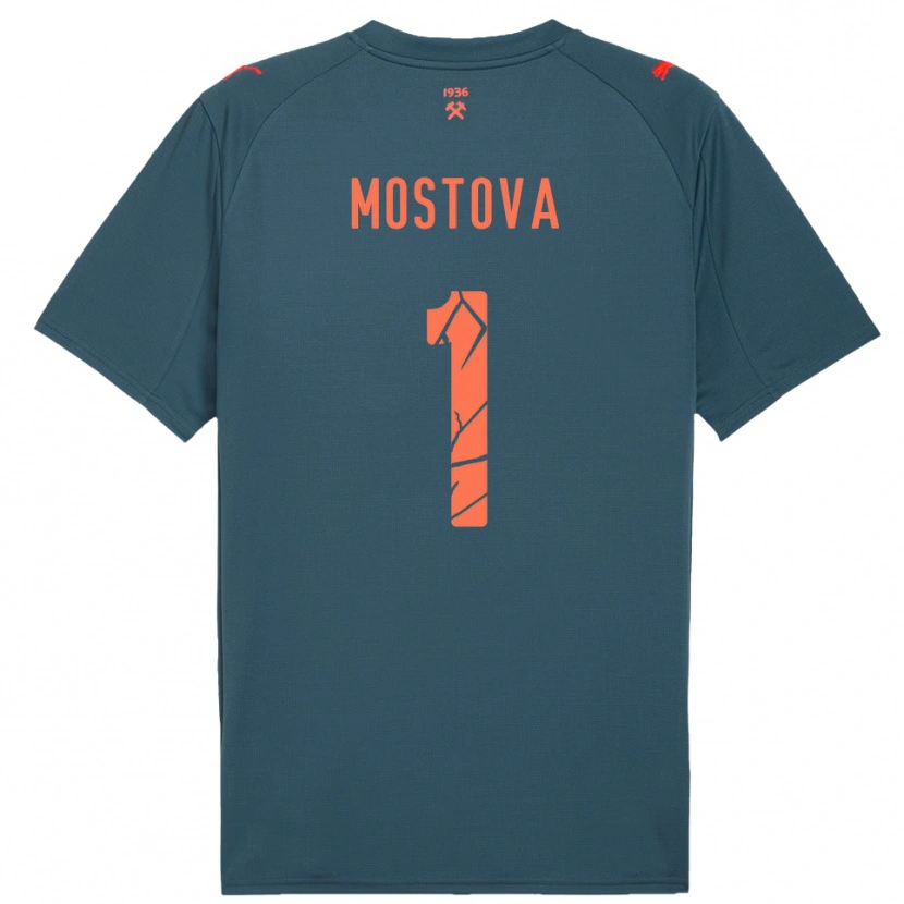 Danxen Men Inha Mostova #1 Navy Red Away Jersey 2025/26 T-Shirt