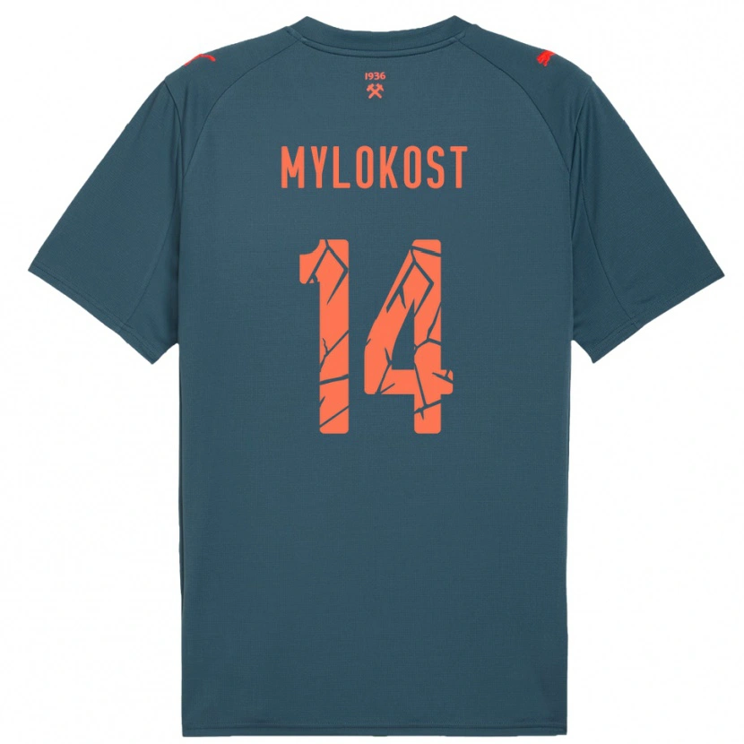 Danxen Men Yaroslav Mylokost #14 Navy Red Away Jersey 2025/26 T-Shirt